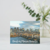 Carte Postale Sunrise Boston Massachusetts Skyline - USA (Debout devant)