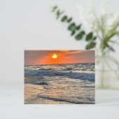 Carte postale Sunrise & Choppy Waves (Debout devant)