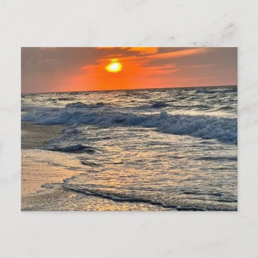 Carte postale Sunrise & Choppy Waves (Devant)