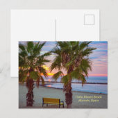 Carte Postale Sunrise, Costa Blanca Beach, Espagne (Devant / Derrière)