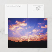 Carte Postale Sunrise de Virginie-Occidentale (Devant / Derrière)