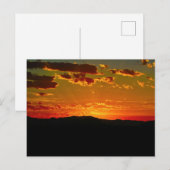 Carte Postale Sunrise du désert (Devant / Derrière)