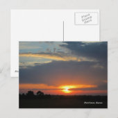 Carte Postale Sunrise du Kansas (Devant / Derrière)