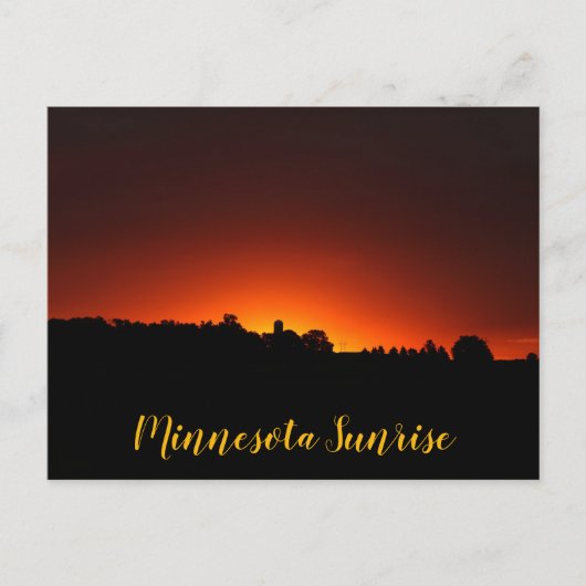 Carte postale Sunrise du Minnesota (Devant)