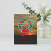Carte postale Sunrise Happy Holidays (Debout devant)
