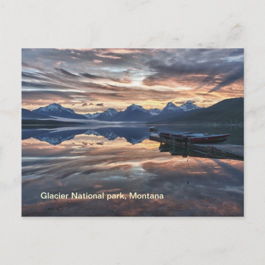 Carte Postale Sunrise Lake Mcdonald (Devant)
