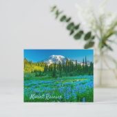 Carte Postale Sunrise Lupine et Mount Rainer (Debout devant)