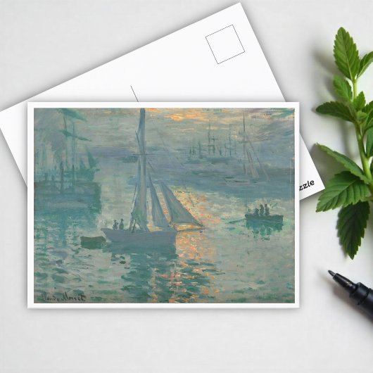 Carte Postale Sunrise (Marine) par Claude Monet