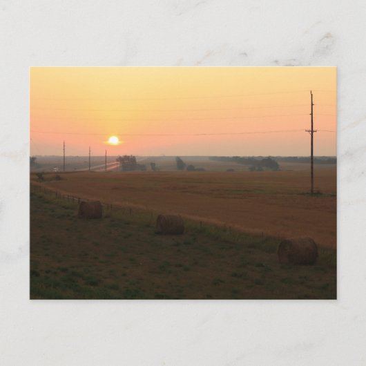 Carte Postale Sunrise North Dakota (Devant)