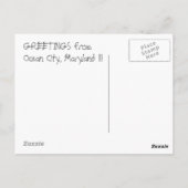 Carte Postale "Sunrise - Ocean City, Maryland" (Dos)