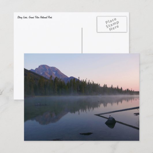 Carte Postale Sunrise Reflection at String Lake II (Devant / Derrière)