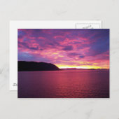 Carte postale Sunrise rose (Devant / Derrière)