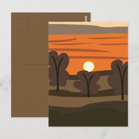 Carte Postale Sunrise Sky Scenic Travel (Devant / Derrière)