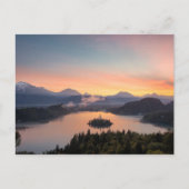 Carte postale Sunrise sur Lake Bled (Devant)