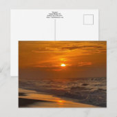Carte postale Sunrise Topsail Beach (Devant / Derrière)