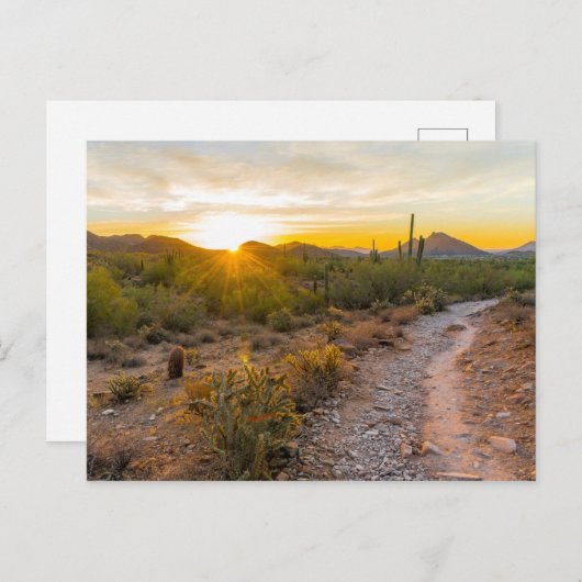 Carte Postale Sunrize Over Arizona Trail (Devant / Derrière)
