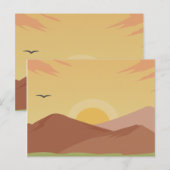 Carte postale Sunset (Devant / Derrière)