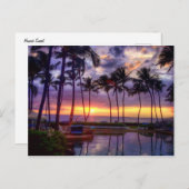 Carte postale Sunset (Devant / Derrière)