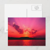 Carte postale Sunset (Devant / Derrière)