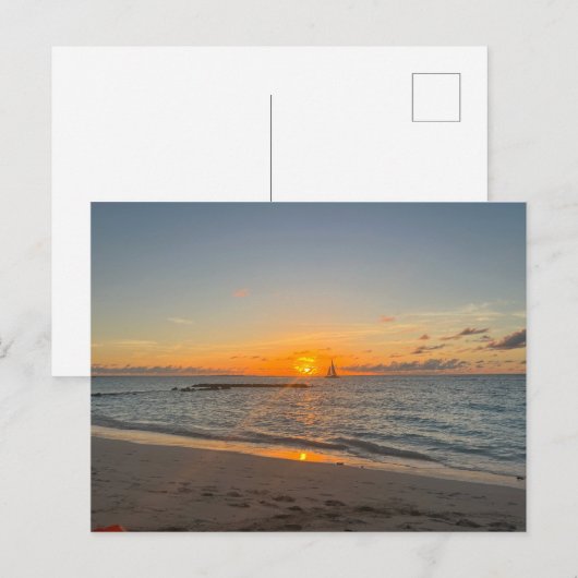 CARTE POSTALE SUNSET (Devant / Derrière)