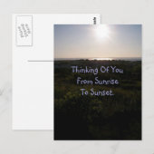 Carte postale Sunset 1 (Devant / Derrière)