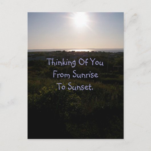 Carte postale Sunset 1 (Devant)