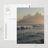 Carte postale "Sunset at Arpoador, Rio de Janeiro" (Devant / Derrière)