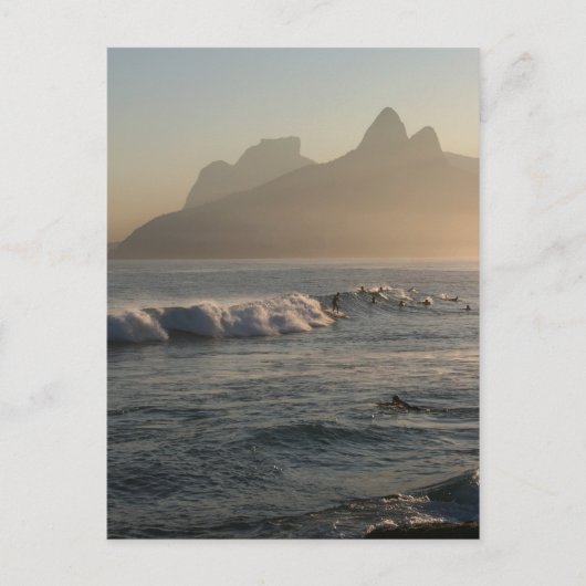 Carte postale "Sunset at Arpoador, Rio de Janeiro" (Devant)