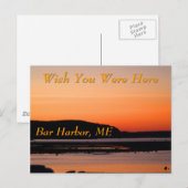 Carte Postale Sunset At Bar Harbour (Devant / Derrière)