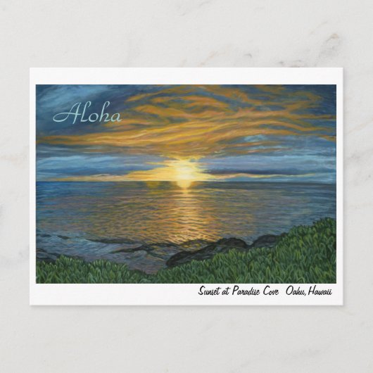 Carte postale Sunset at Paradise Cove (Devant)