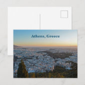 Carte postale Sunset Athènes Grèce Cityscape (Devant / Derrière)