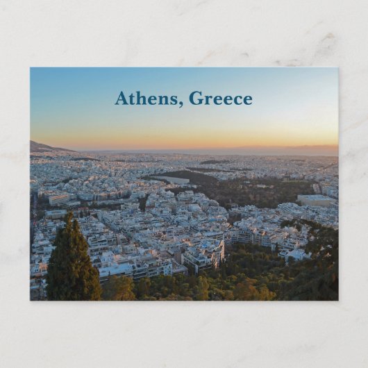 Carte postale Sunset Athènes Grèce Cityscape (Devant)