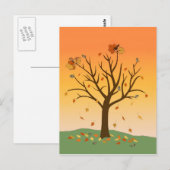 Carte postale Sunset Automne (Devant / Derrière)