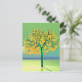 Carte postale Sunset Autumn Tree (Debout devant)
