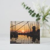 Carte Postale Sunset Bagenkop Harbour, Langeland, Danemark (Debout devant)