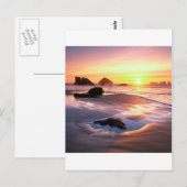 Carte Postale Sunset Bandon Oregon (Devant / Derrière)