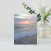 Carte postale Sunset Beach Merci (Debout devant)