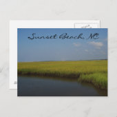 Carte postale Sunset Beach North Carolina (Devant / Derrière)