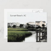 Carte postale Sunset Beach North Carolina (Devant / Derrière)