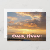 Carte Postale Sunset Beach, Oahu (Devant / Derrière)