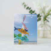 Carte Postale Sunset Beach Pier Caroline du Nord Voyage (Debout devant)