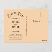 Carte Postale Sunset Beach Wedding Photo Enregistrer la date (Dos)