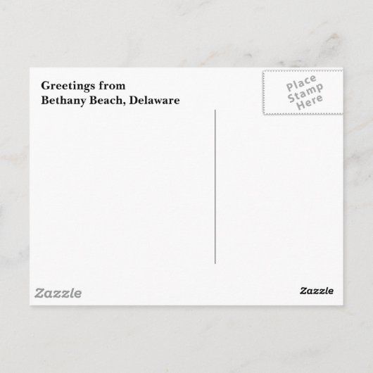 Carte postale Sunset Bethany (Dos)