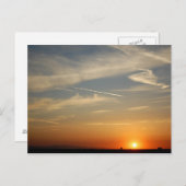 Carte postale Sunset California (Devant / Derrière)