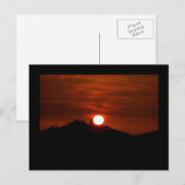 Carte postale Sunset California (Devant / Derrière)