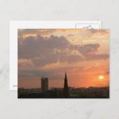 Carte Postale Sunset Cambridge (Devant / Derrière)