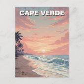 Carte Postale Sunset Cap Vert vintage (Devant)