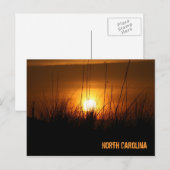 Carte Postale Sunset Caroline du Nord (Devant / Derrière)