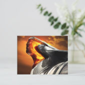 Carte Postale Sunset Chef Pontiac Chieftain Classic Car (Debout devant)