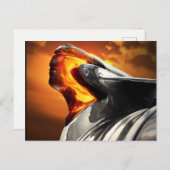 Carte Postale Sunset Chef Pontiac Chieftain Classic Car (Devant / Derrière)